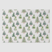 Modern groen kerstbomen tissuepapier (Voorkant)
