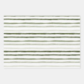 Modern groen kerstpatroon inpakpapier vel (Voorkant)