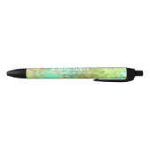Modern groen laat het abstracte design zwarte inkt pen (Bodem)