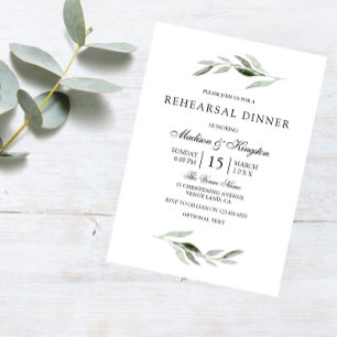 Modern groen lef elegant repetitief diner kaart