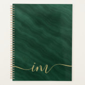 Modern groen marmer Abstract met goud - Planner (Voorkant)