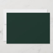 Modern groen met gouden Lijsten bruiloft sparen de Save The Date (Achterkant)