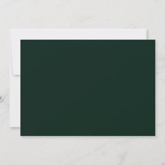 Modern groen met gouden Lijsten bruiloft sparen de Save The Date (Achterkant)