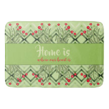 Modern groen met rode Floral