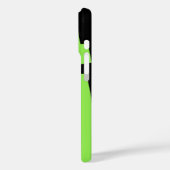 Modern groen met zwarte naam robuuste minimalist Case-Mate iPhone case (Achterkant / Links)