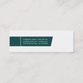 Modern | (Groen) Mini Visitekaartje (Achterkant)