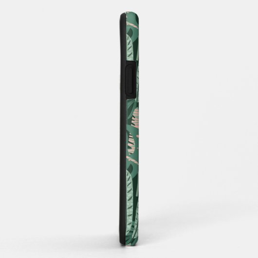 Modern groen model voor Tropical Leaves Pattern Case-Mate iPhone Case (Achterkant/rechts)