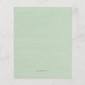 Modern groen Oh Boy Baby shower Invitation (Achterkant)