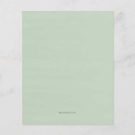 Modern groen Oh Boy Baby shower Invitation (Achterkant)