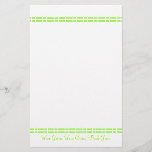 Modern groen ontwerp briefpapier (Voorkant)