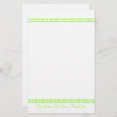 Modern groen ontwerp briefpapier (Voorkant / Achterkant)