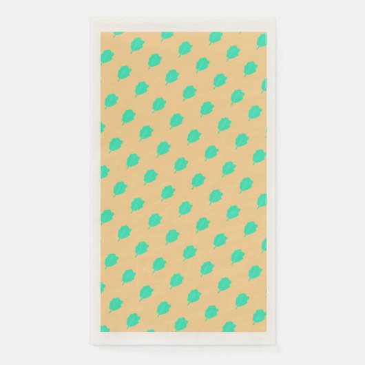 Modern groen ontwerp Papieren servetten, gastenhan Servet (Voorkant)
