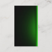 modern groen ontwerp voor zwart en neongroen visitekaartje (Achterkant)