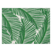 Modern groen palm Leaf Tropical Pattern Tafelkleed (Voorkant (Horizontaal))
