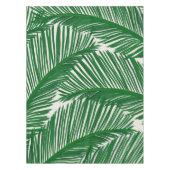 Modern groen palm Leaf Tropical Pattern Tafelkleed (Voorkant)