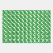Modern groen palmblad patroon inpakpapier vel (Voorkant 2)