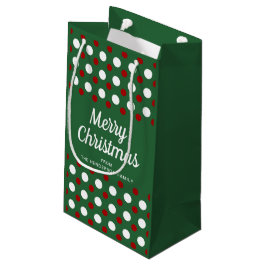 Modern groen patroon kerst klein cadeauzakje