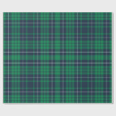 Modern groen ruitpatroon cadeaupapier (Vlak)