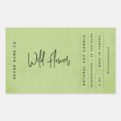 Modern groen rustiek label (Voorkant)