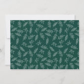 Modern groen script Surprise Photo Verloving Aankondiging (Achterkant)