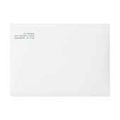 Modern groen script | Vrolijk kerstadres (Voorkant)