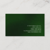 Modern groen sfeervol Visitekaartje (Achterkant)