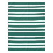 Modern groen strepenpatroon tafelkleed (Voorkant)