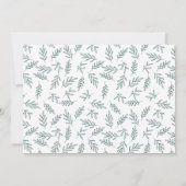 Modern groen Surprise Photo Verloving Aankondiging (Achterkant)