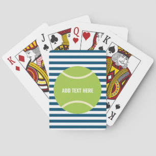 Modern groen tennisbal cadeau pokerkaarten