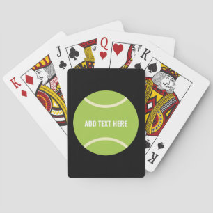 Modern groen tennisbal cadeau pokerkaarten