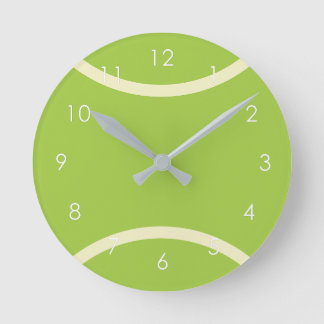 Modern groen tennisbal cadeau ronde klok