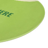 Modern groen tennisbal cadeau snijplank (Hoek)