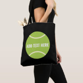 Modern groen tennisbal cadeau tote bag (Dichtbij)