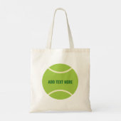 Modern groen tennisbal cadeau tote bag (Achterkant)