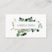 Modern groen Tijdloos Evergreen Visitekaartje (Voorkant)
