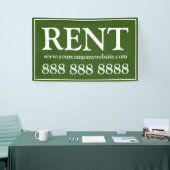 Modern groen verhuur bedrijf spandoek (Beurs)