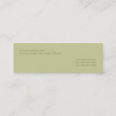 Modern Groen Visitekaartje (Achterkant)