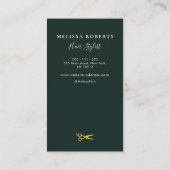 modern groen visitekaartje (Achterkant)