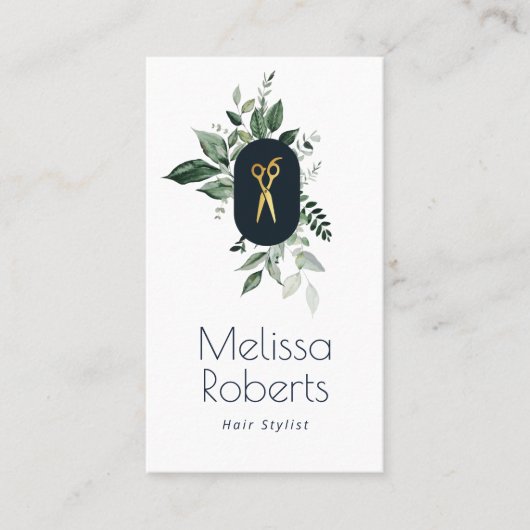 modern groen visitekaartje (Voorkant)