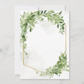 Modern groen Vrijgezellenfeest Botanische uitnodig Kaart (Achterkant)