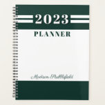 Modern Groen Wit Aangepast Gepersonaliseerd 2024 Planner<br><div class="desc">Moderne Groene Witte Aangepaste Gepersonaliseerde Planner 2024</div>
