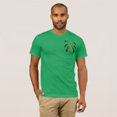 Modern groen zwart goud T-shirt (Voorkant volledig)