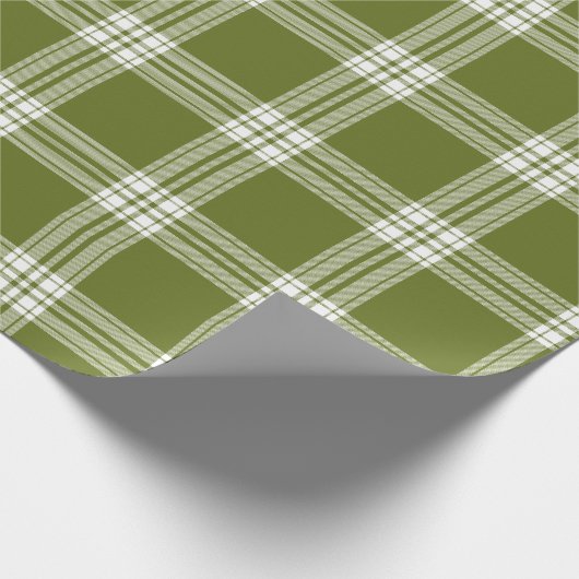 Modern groenboek met speldenverpakkingen cadeaupapier (Hoek)