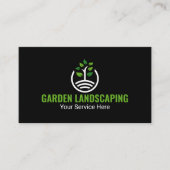 Modern Groene Boomgroei Logo Visitekaartje (Voorkant)