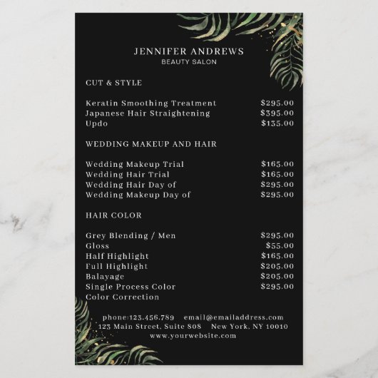 Modern, Groene Flyer (Achterkant)