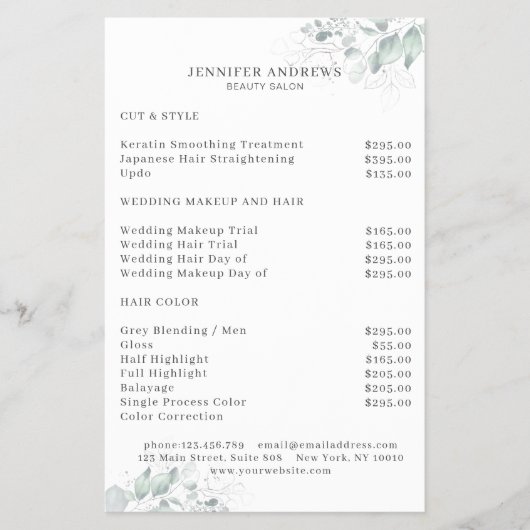 Modern, Groene Flyer (Voorkant)