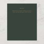 Modern Groene Gouden Budget PROM (Achterkant)