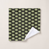 Modern Groene Schildpad Huid Patroon Bad Handdoek (Wasdoekje)