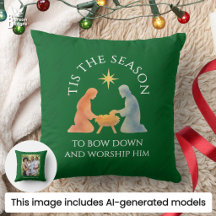Modern groene TIS HET SEIZOEN Familie Foto Kerstmi