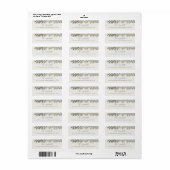 Modern Groenery Kerstkaart Retouradres Etiket (Full Sheet)
